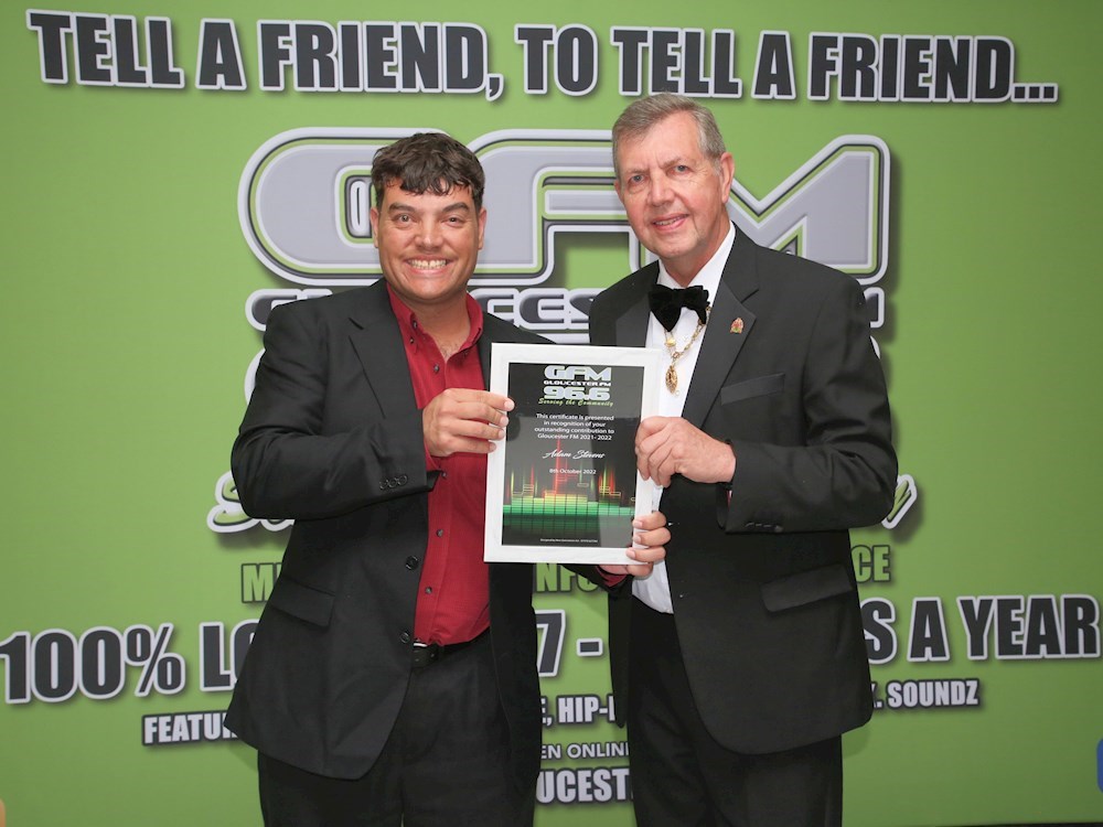 ‘Outstanding’ Adam honoured by Gloucester FM