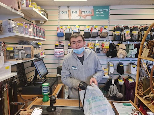 Ricky tells us about his role at an ExtraCare charity shop