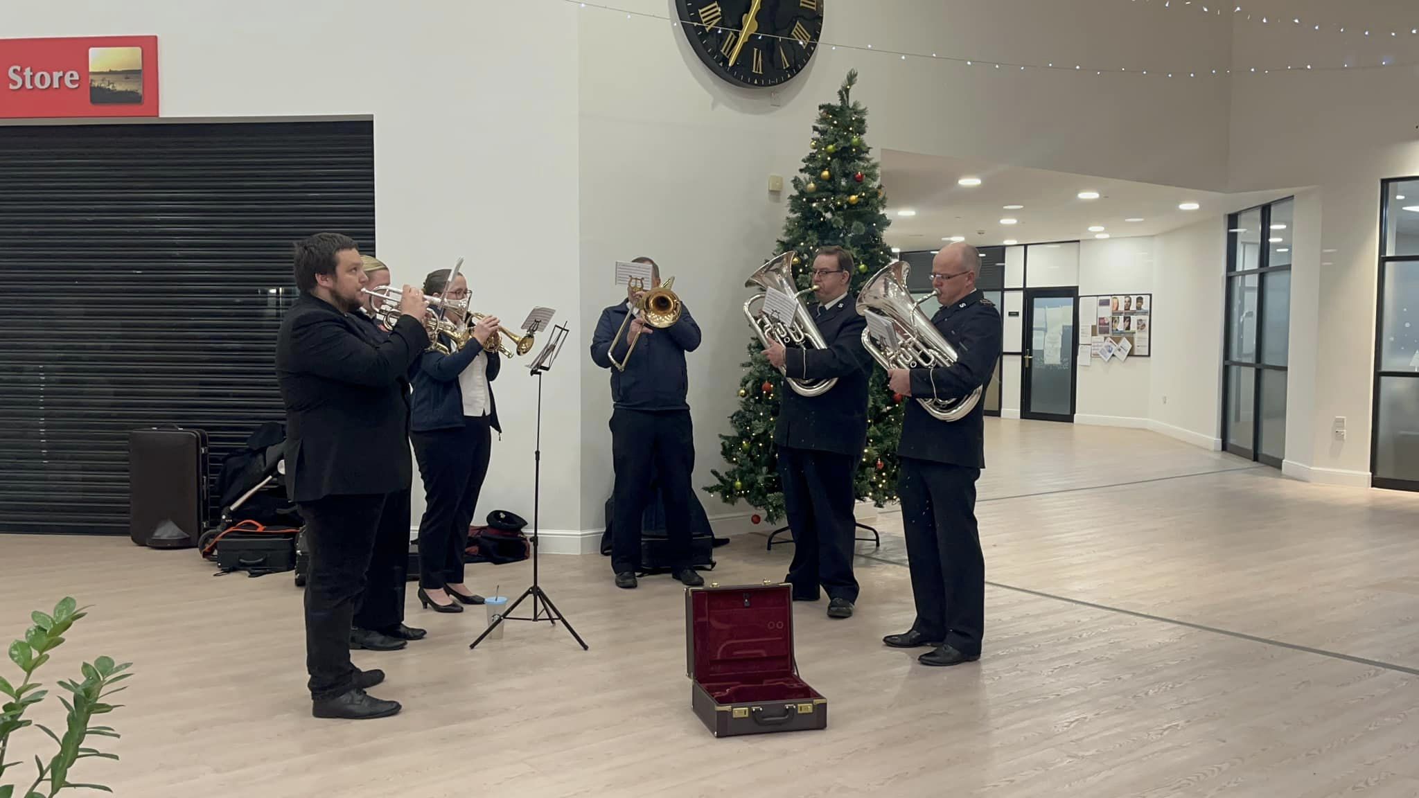 The salvation army band at Pannel Croft