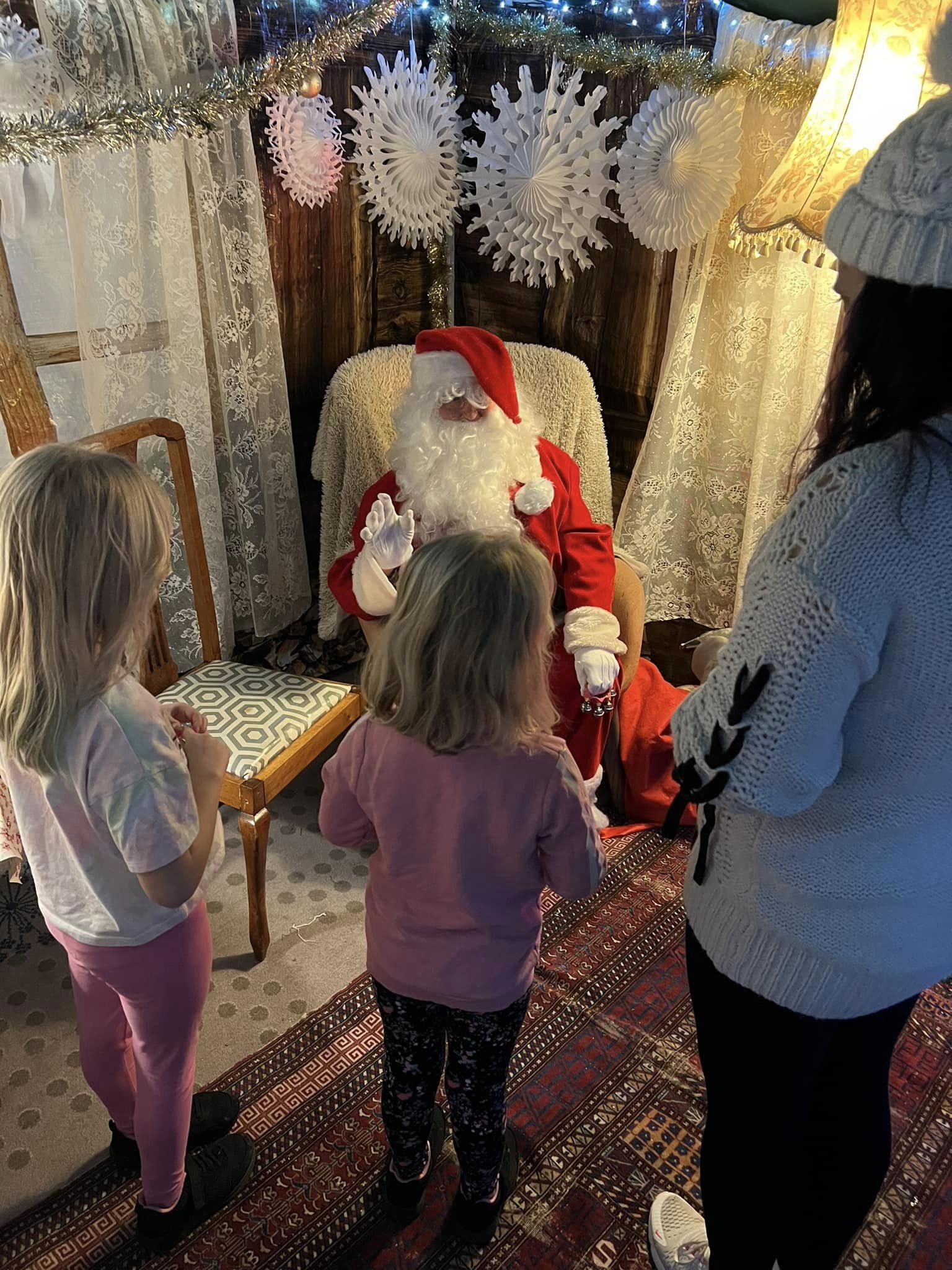 Santa welcomed children at Stoke Gifford's Christmas Fayre