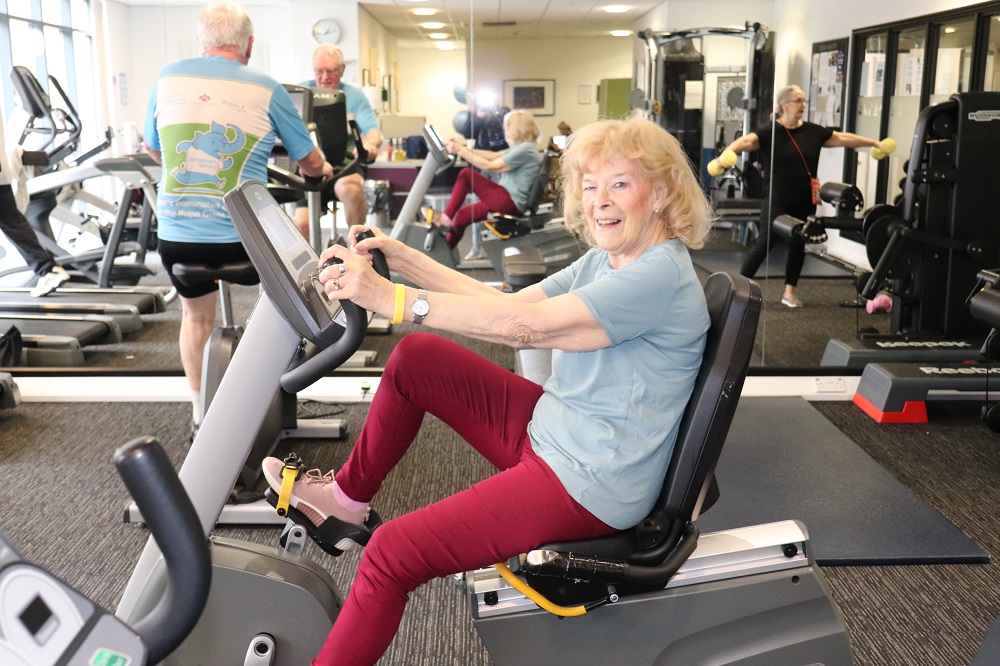 Barbara in the gym